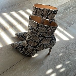 Express Snakeskin boots